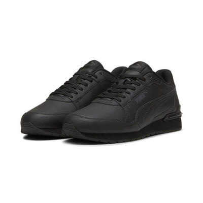 St runner v4 leather unisex sneakers puma black shadow gray