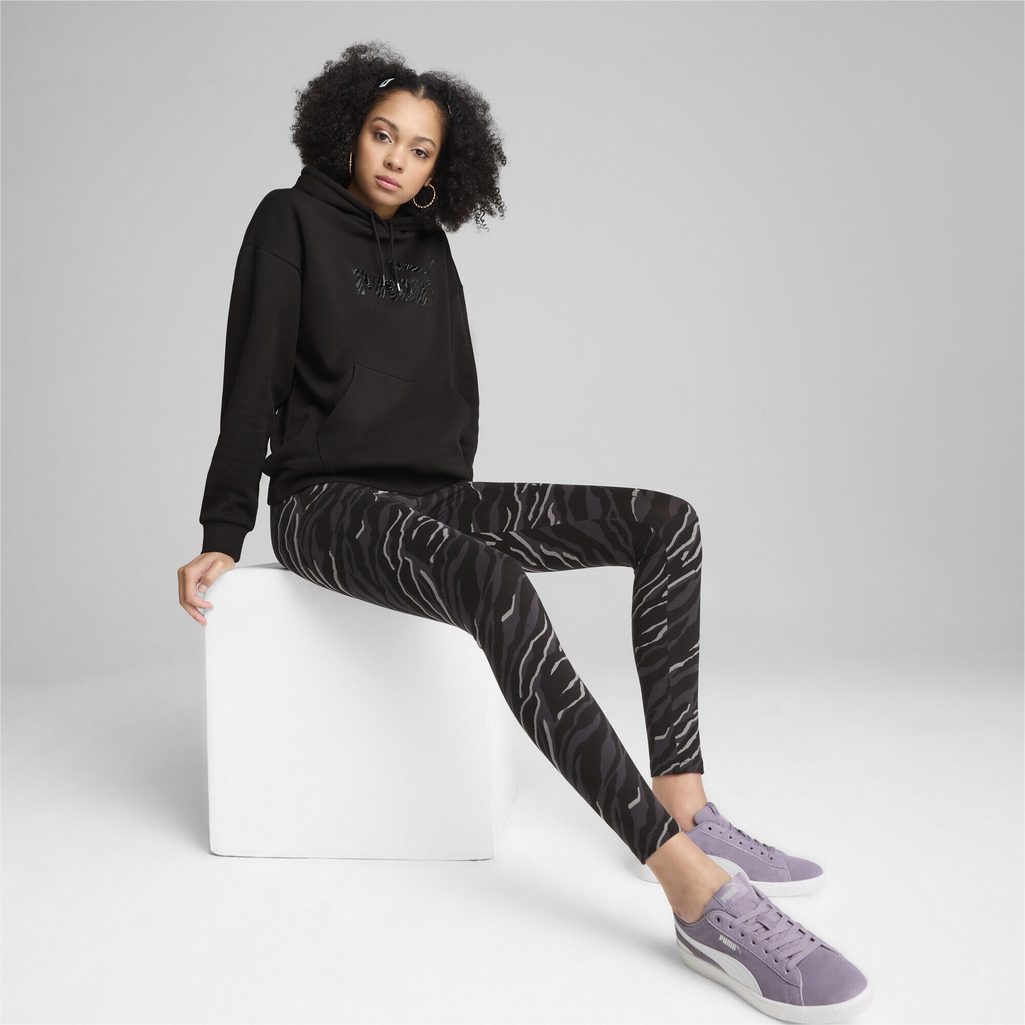 Hoodie ESS+ ANIMAL Femme PUMA Black 7/7
