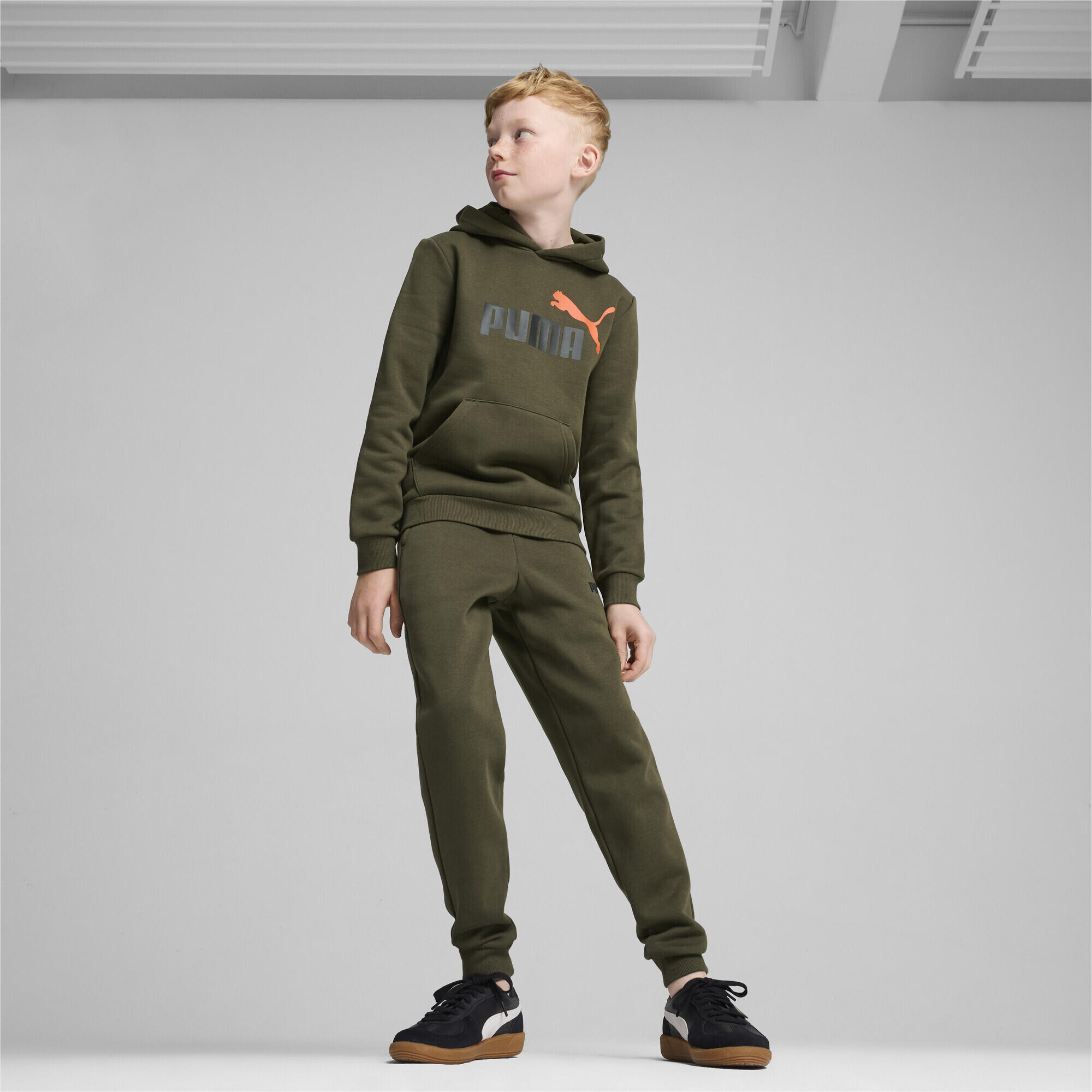 Hoodie bicolore à gros logo Essentials+  Enfant et Adolescent PUMA 5/6