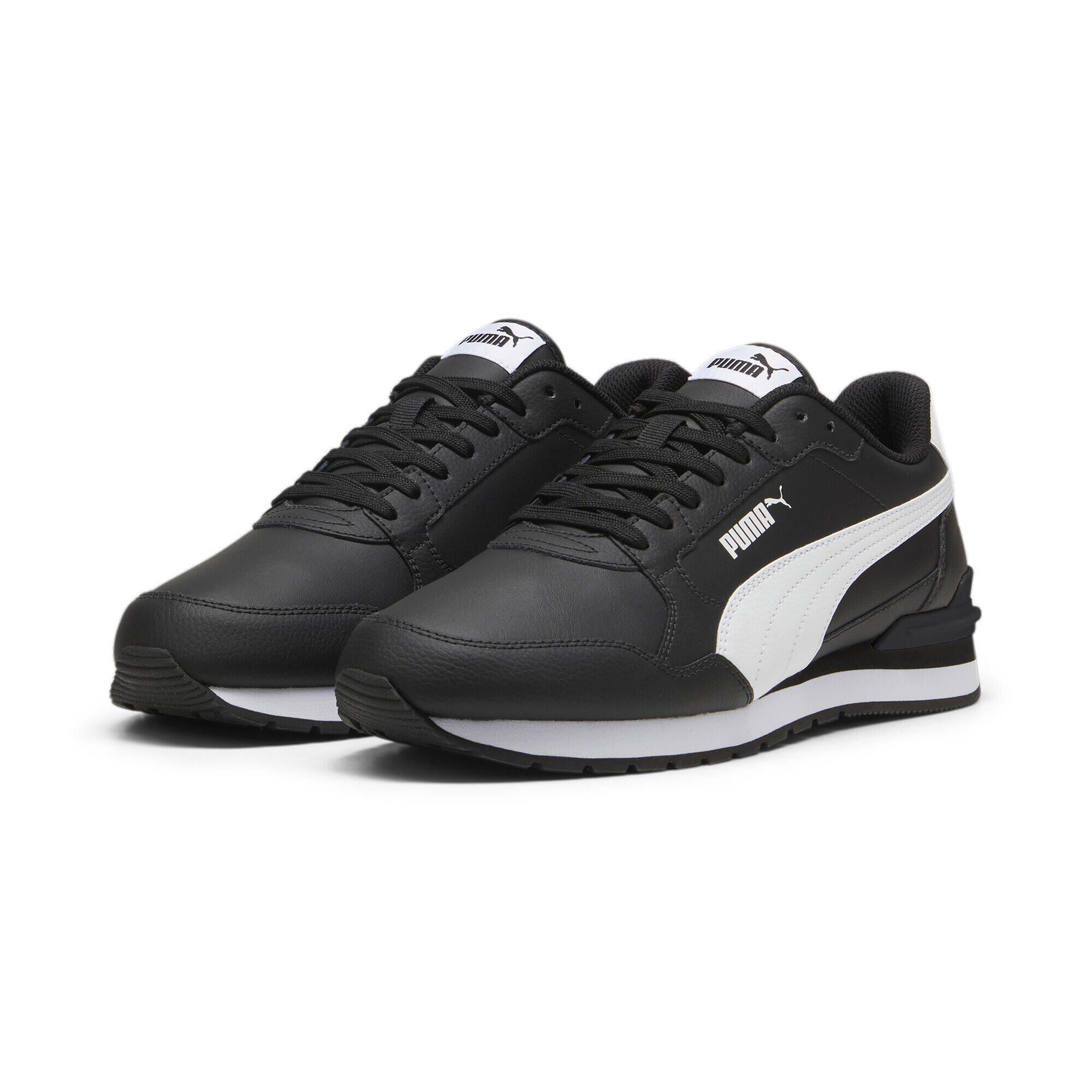 Puma - Sneakers St runner v4 Unisexe Puma - Baskets - Blanc|noir - Decathlon
