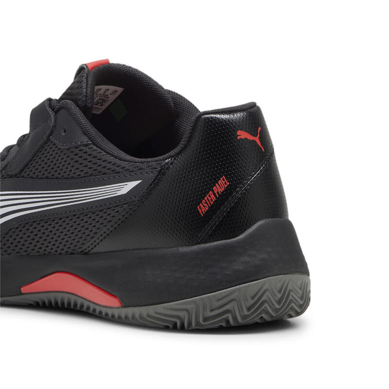 Zapatillas Puma Nova Court Gris Oscuro Negro Rojo -  - 43