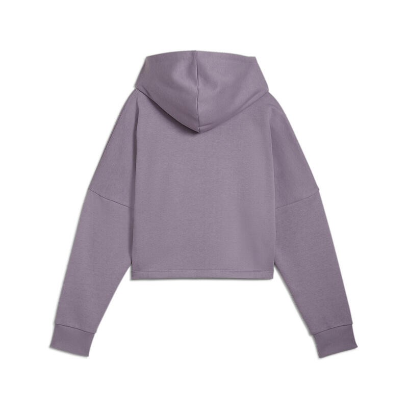 Essentials Logo Cropped Hoodie Youth PUMA Pale Plum Purple