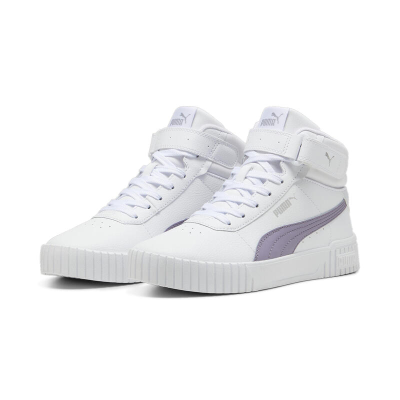 Zapatillas Carina 2.0 Mid Mujer PUMA White Pale Plum Silver Mist Purple Gray