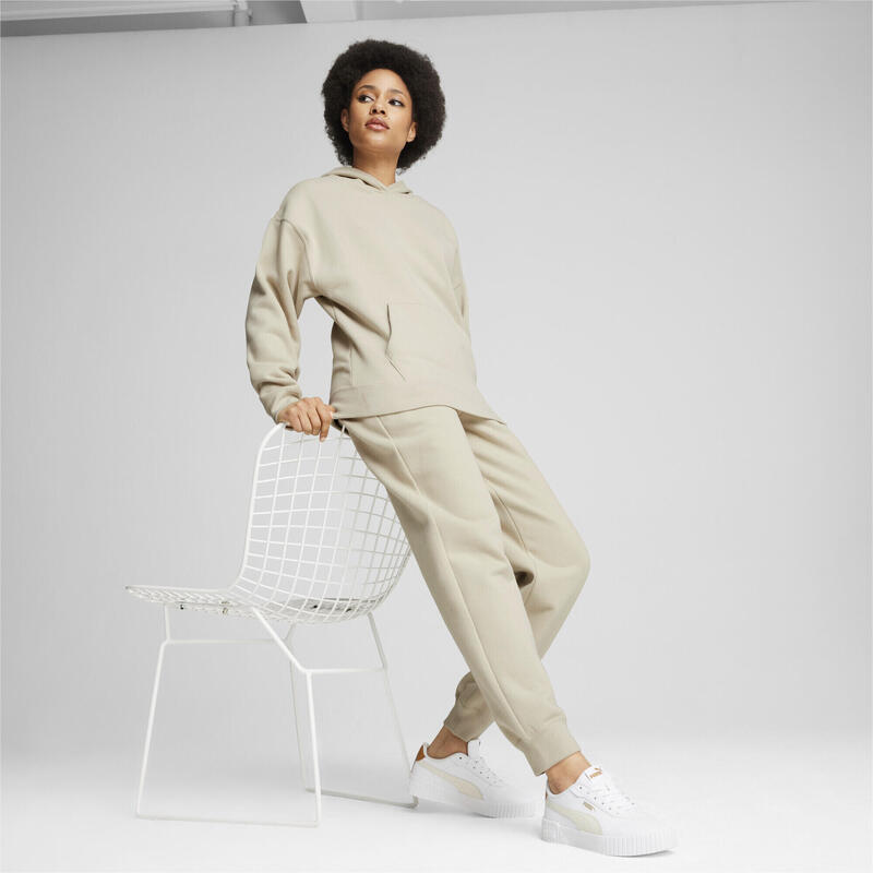 Tuta loungewear da donna PUMA Desert Dust Beige