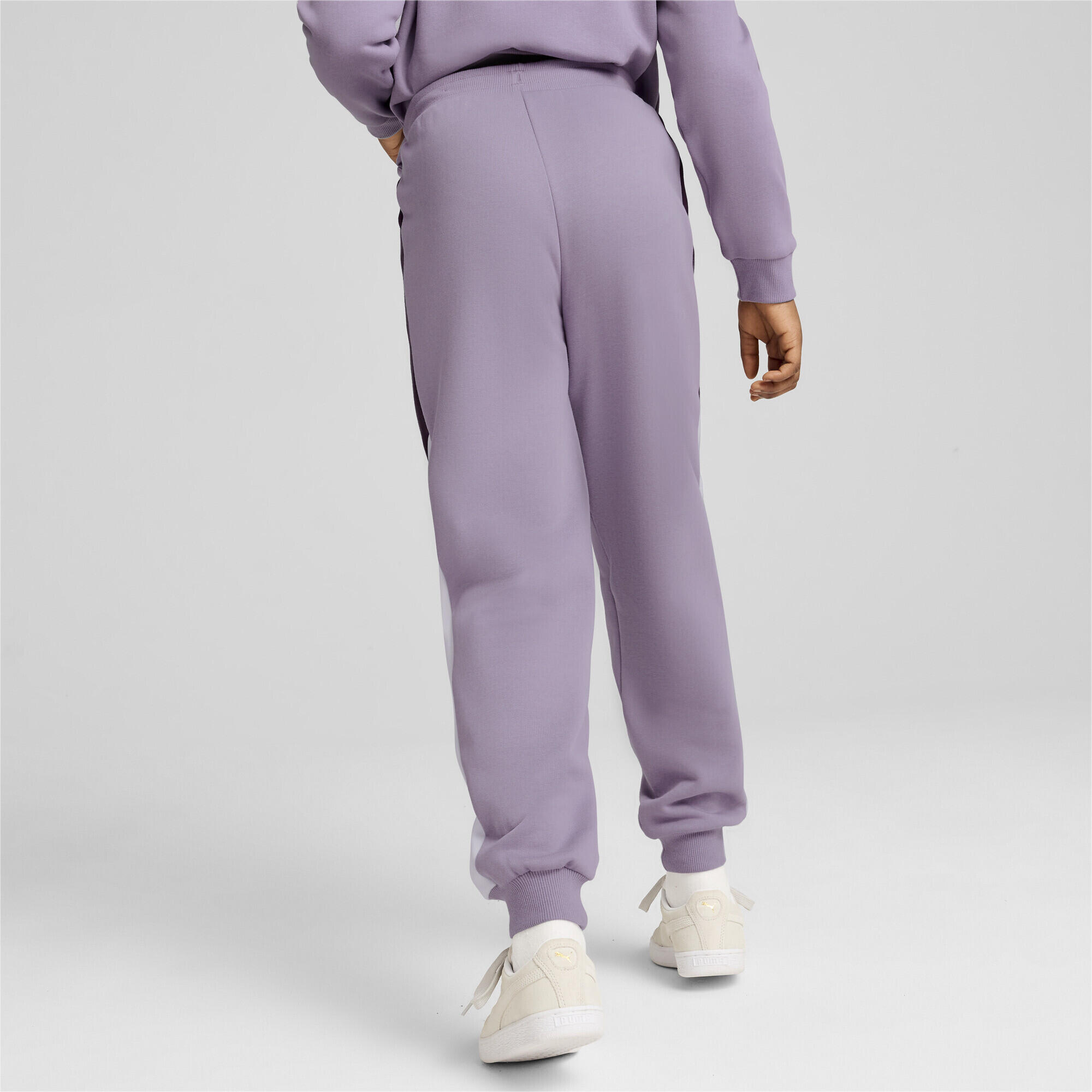 Młodzieżowe spodnie dresowe PUMA POWER PUMA Pale Plum Purple 4/6