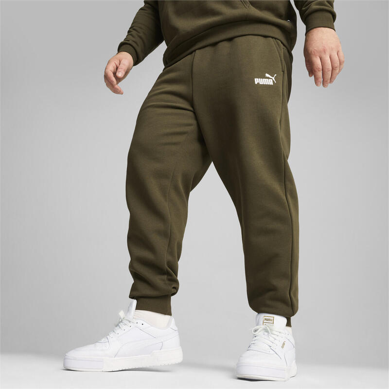 Pantaloni da tuta Essentials con logo da uomo PUMA Dark Olive Green