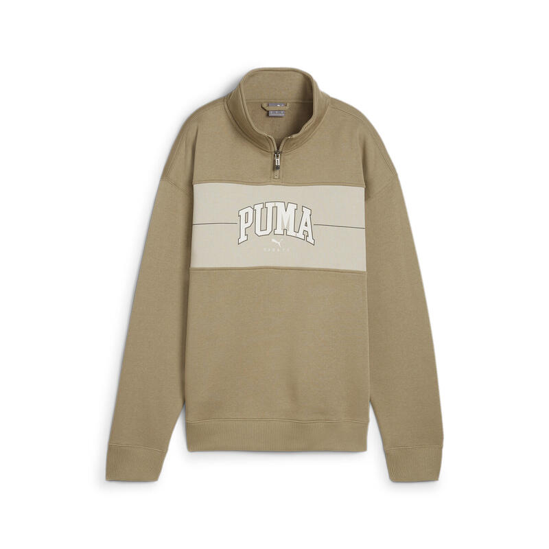 PUMA SQUAD hoodie met kwartrits voor dames PUMA Oak Branch Beige