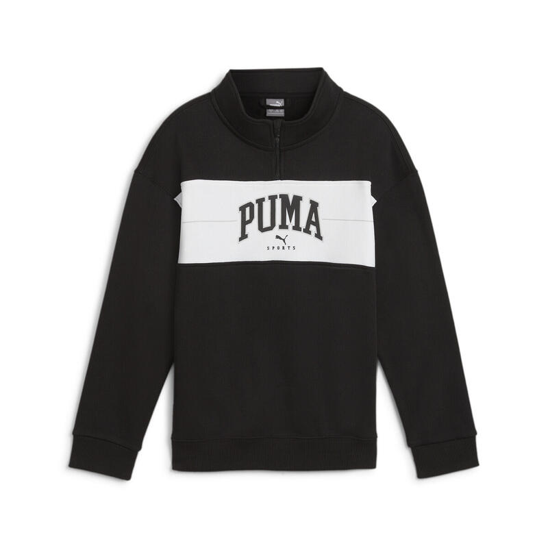 Sudadera PUMA SQUAD con media cremallera Niño PUMA Black