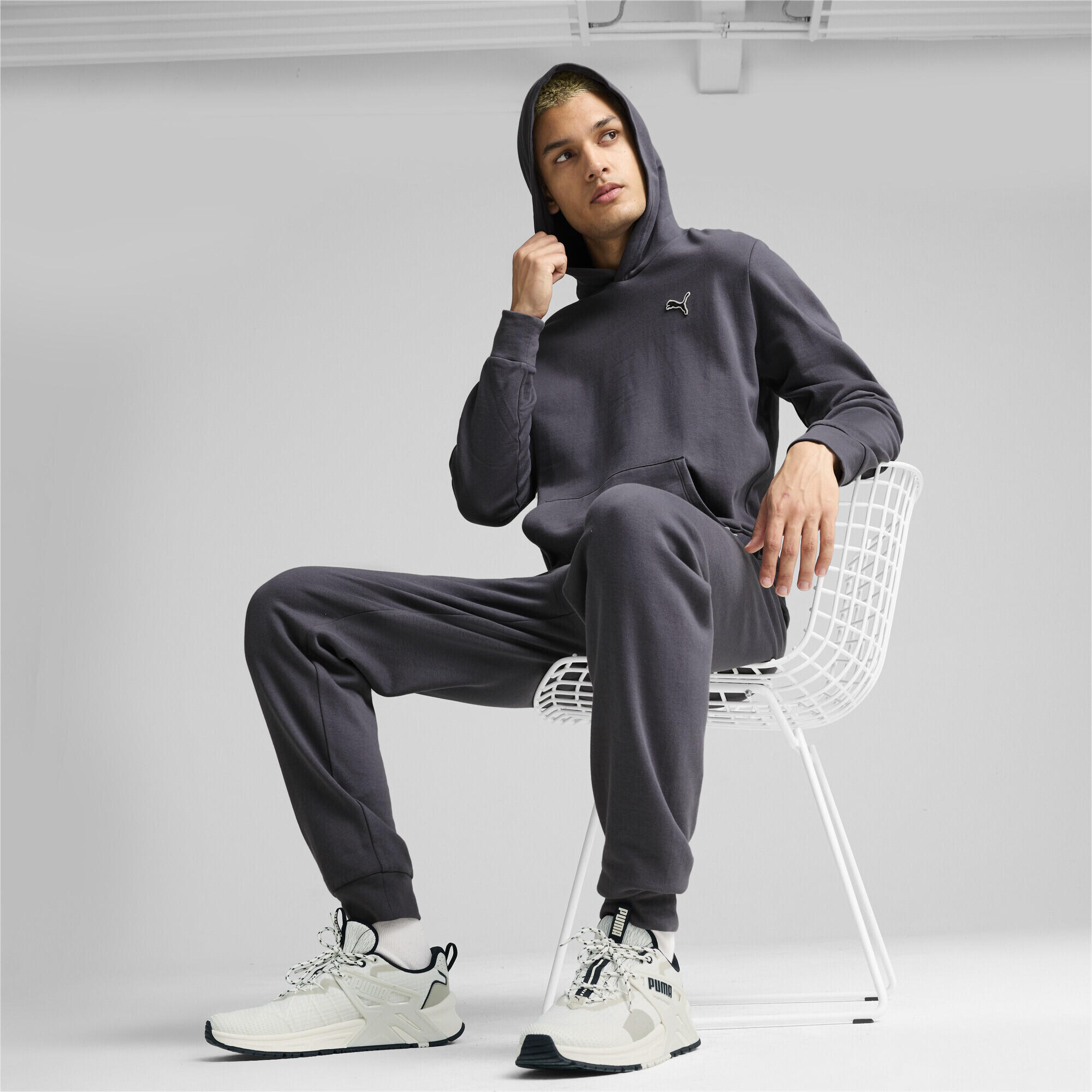 Hoodie Better Essentials Homme PUMA Galactic Gray 5/7