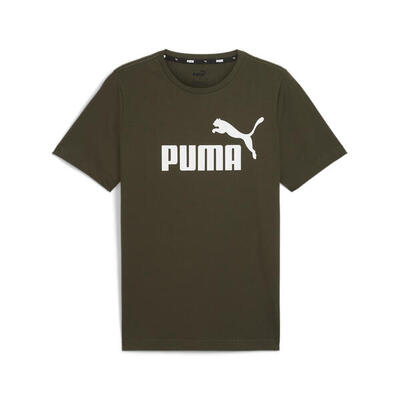 Essentials logo t-shirt voor heren puma dark olive green