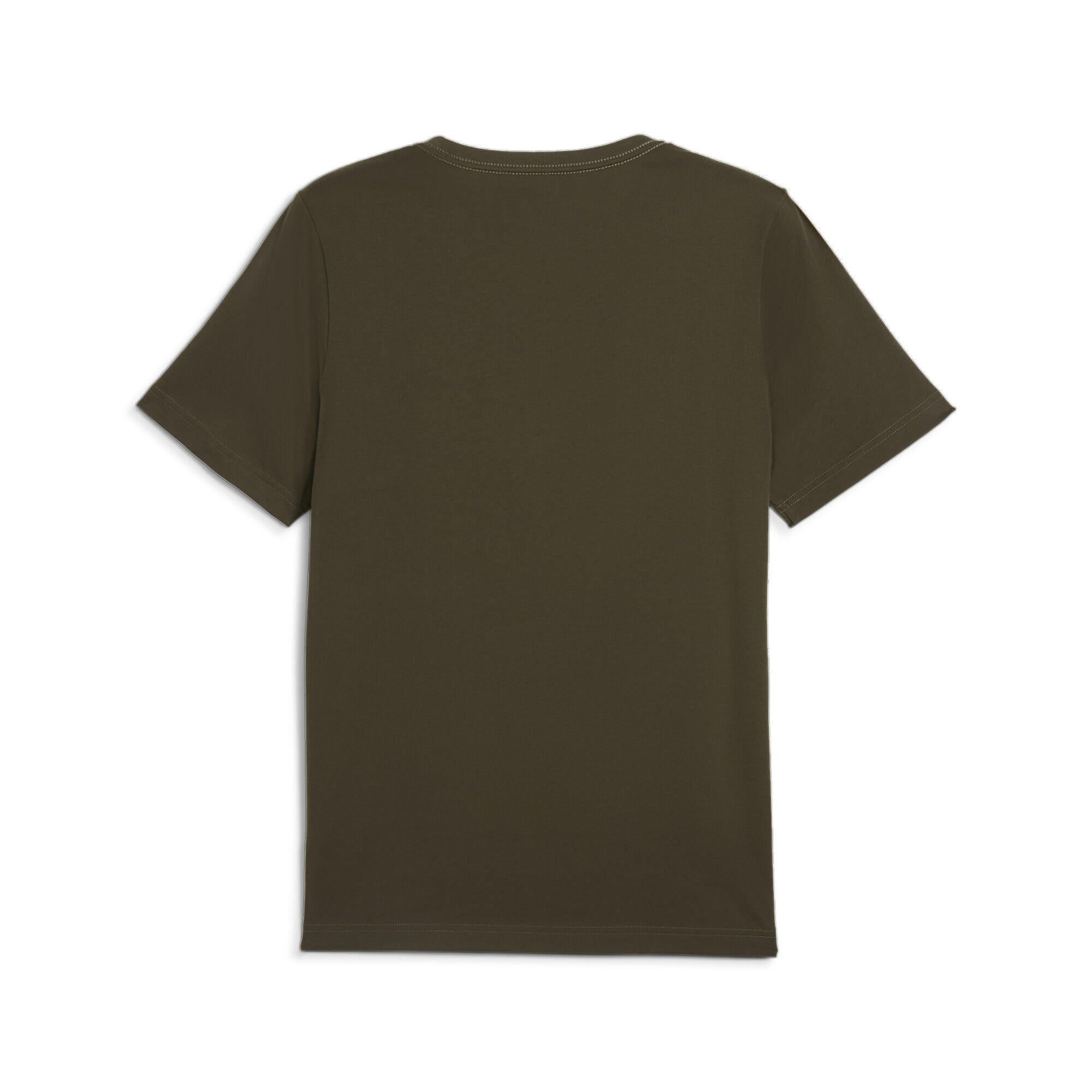 Essentials Logo T-Shirt Herren PUMA Dark Olive Green 6/6