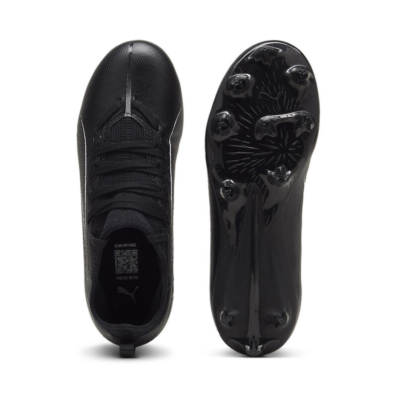 Ghete de fotbal ULTRA 5 MATCH FG/AG Tineret PUMA Black White