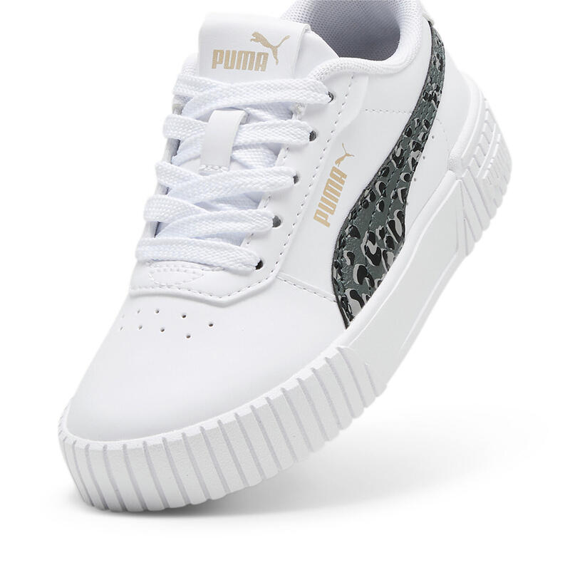 Baskets Carina 2.0 Animal Update Enfant PUMA White Mineral Gray Gold