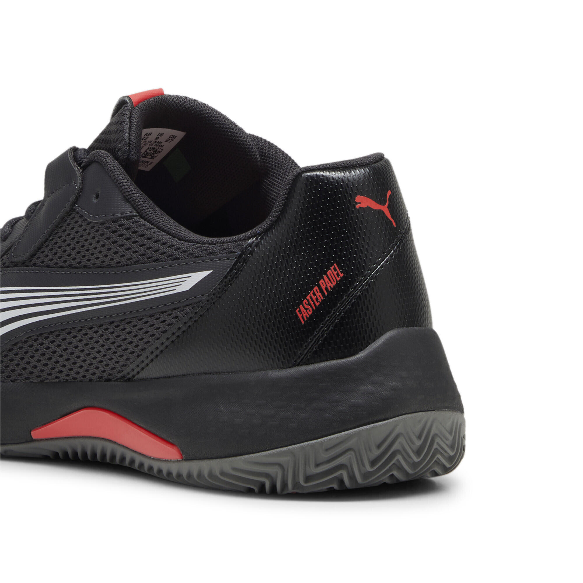 Zapatillas Puma Nova Court Gris Oscuro Negro Rojo -  - 44 4/7