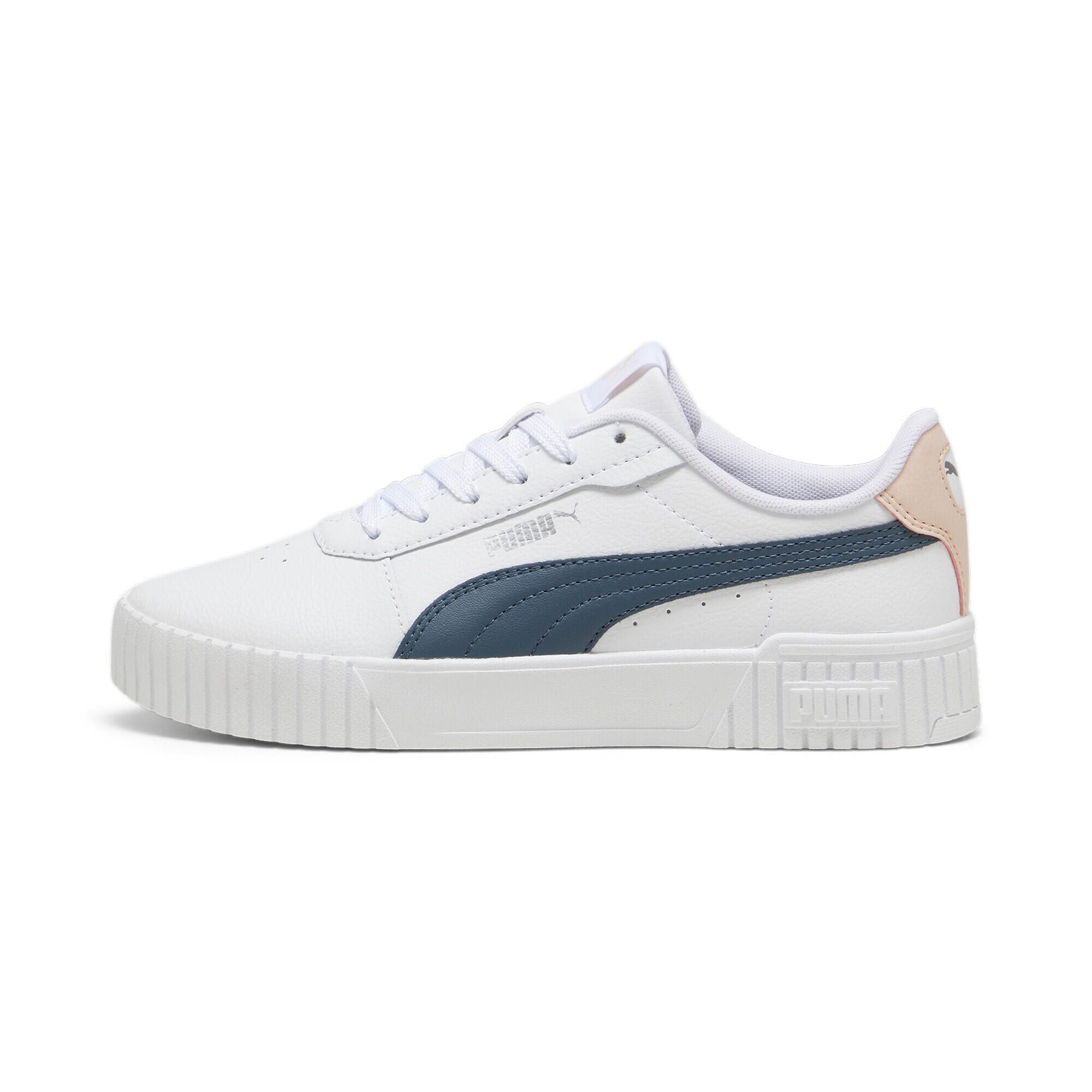 Sapatilhas Carina 2.0 Mulher PUMA White Gray Skies Island Pink 5/7