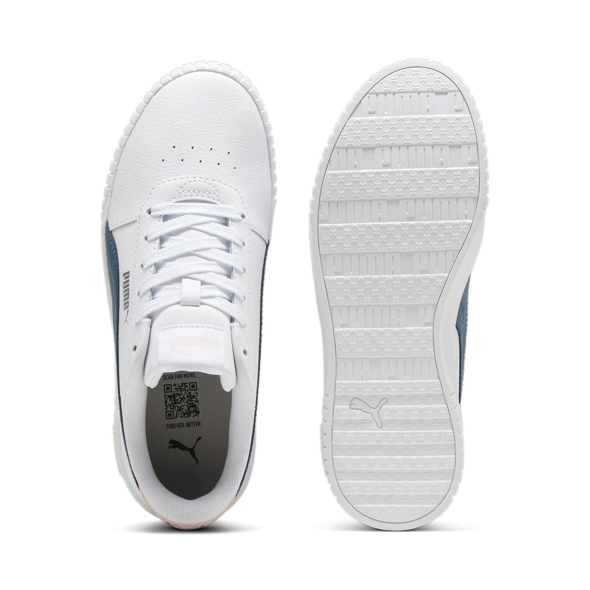 Sapatilhas Carina 2.0 Mulher PUMA White Gray Skies Island Pink 6/7