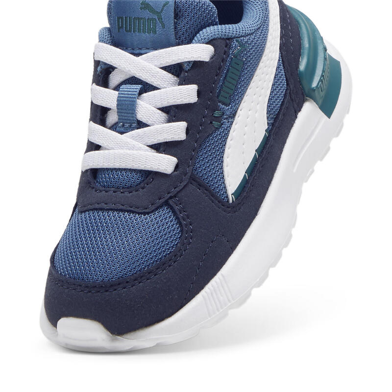 Graviton AC Sneakers Kinder PUMA Blue Horizon White Club Navy Cold Green