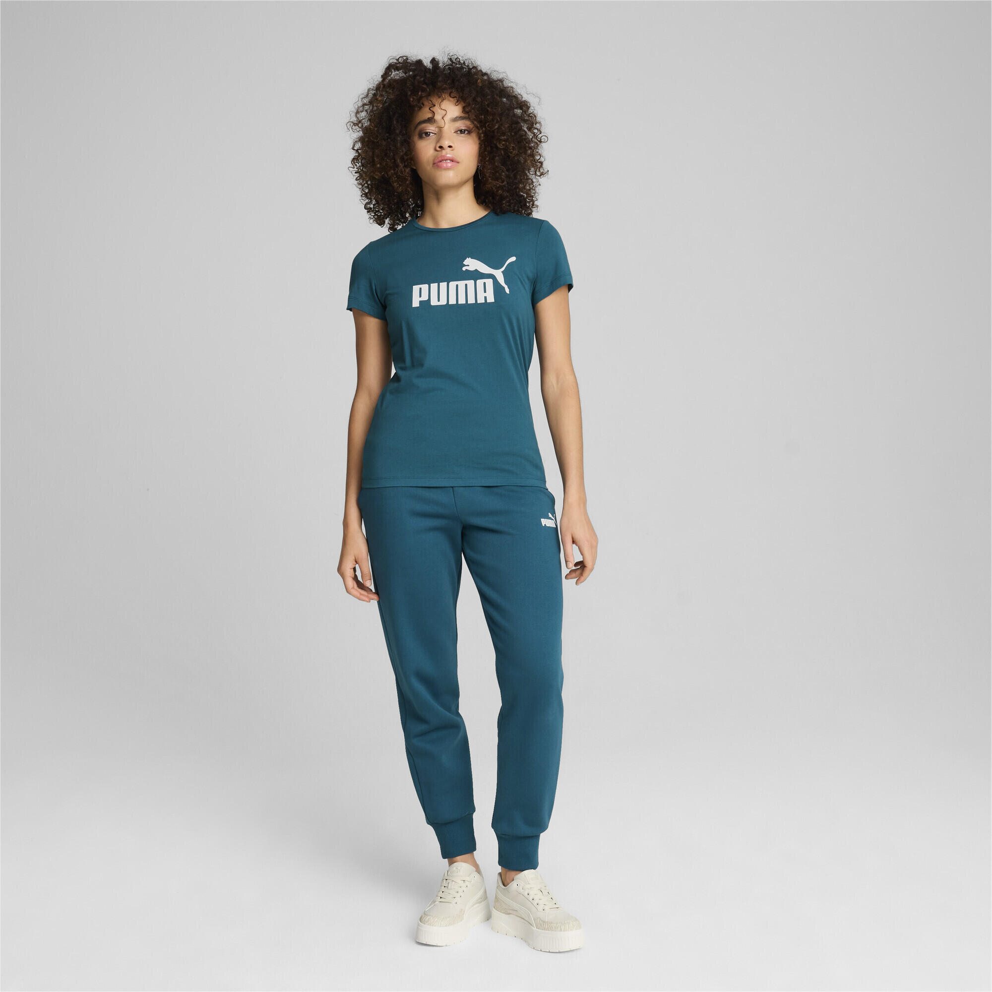 Pantaloni da tuta Essentials da donna PUMA Cold Green 2/7