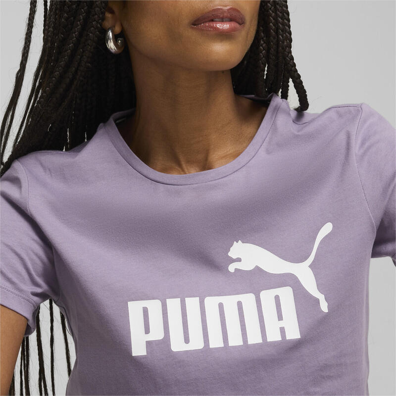 T-shirt con logo Essentials da donna PUMA Pale Plum Purple