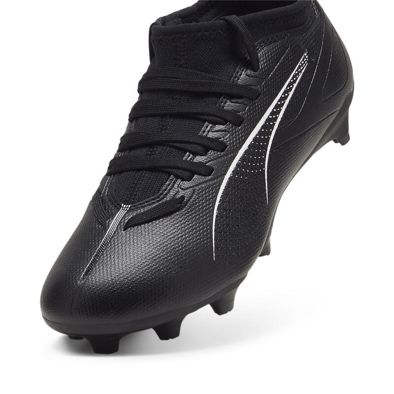 Ghete de fotbal ULTRA 5 MATCH FG/AG Tineret PUMA Black White