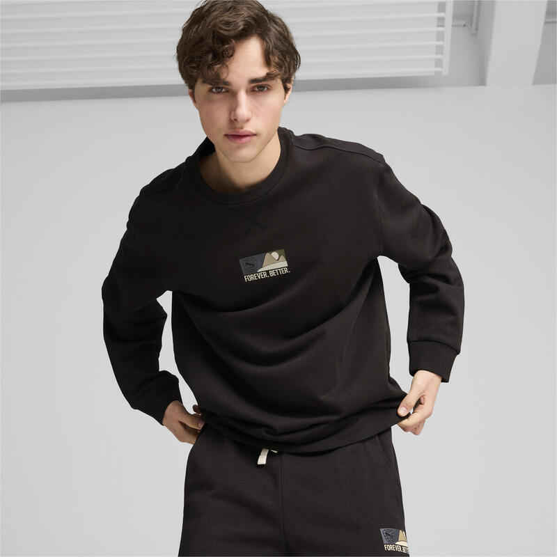 Sudadera de cuello redondo BETTER SPORTSWEAR Hombre PUMA Black