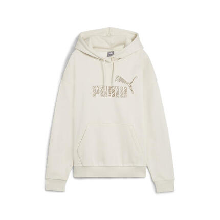 Hoodie ESS+ ANIMAL Femme PUMA Alpine Snow White