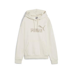 Hoodie ESS+ ANIMAL Femme PUMA Alpine Snow White