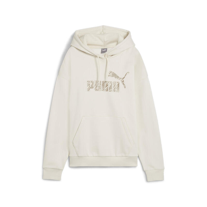 ESS+ ANIMAL hoodie voor dames PUMA Alpine Snow White