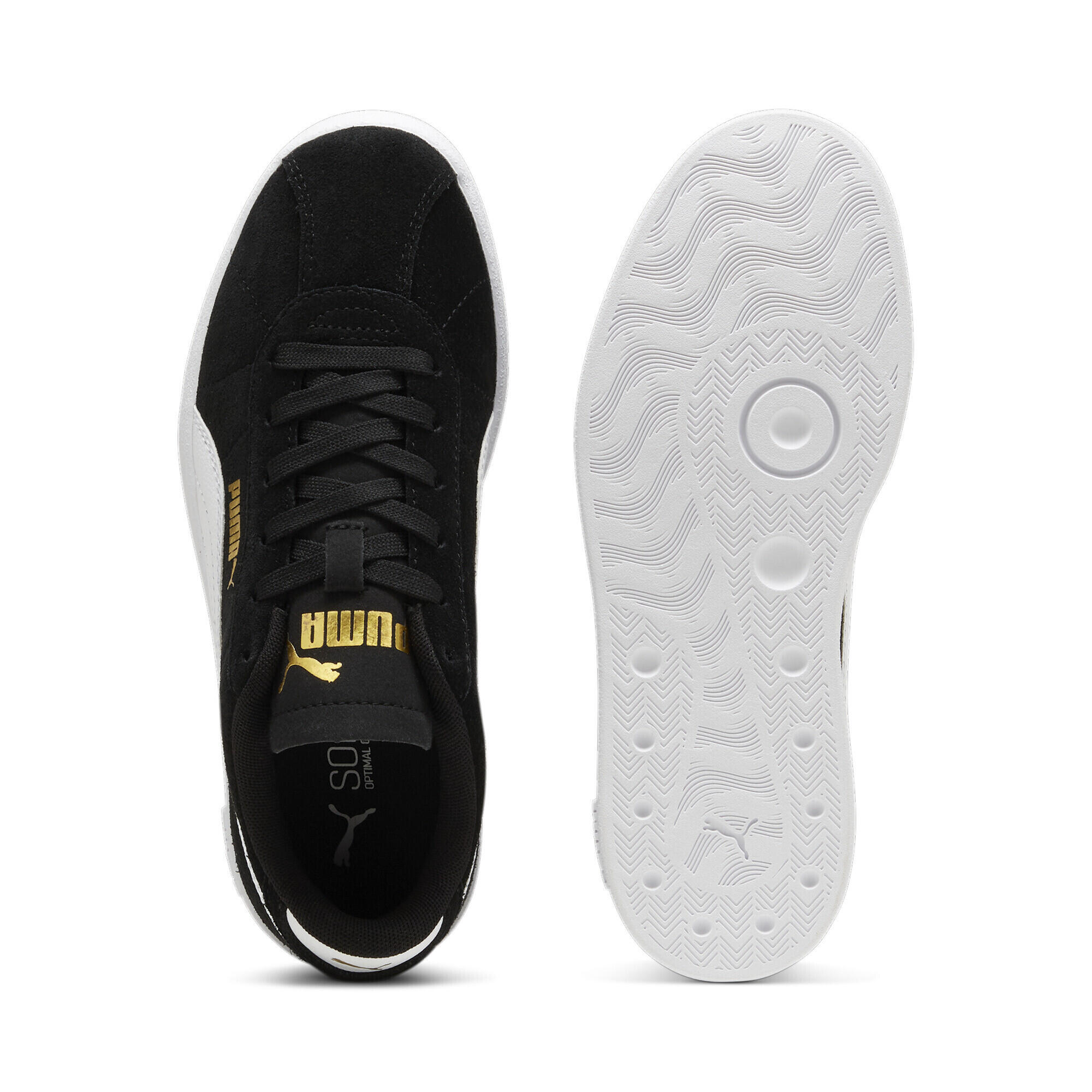 Baskets PUMA Club II Enfant et Adolescent PUMA Black White Gold 4/7
