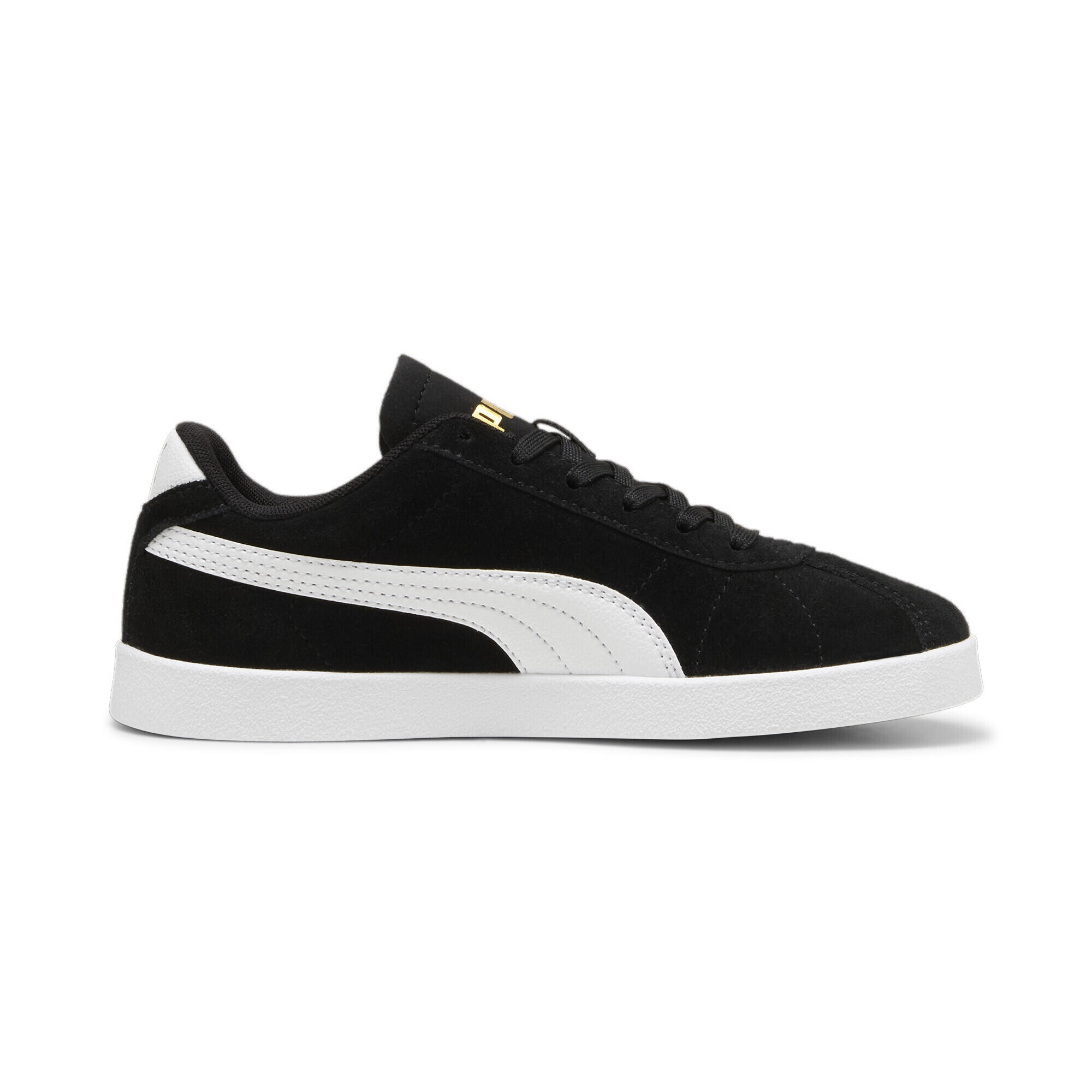Baskets PUMA Club II Enfant et Adolescent PUMA Black White Gold 5/7
