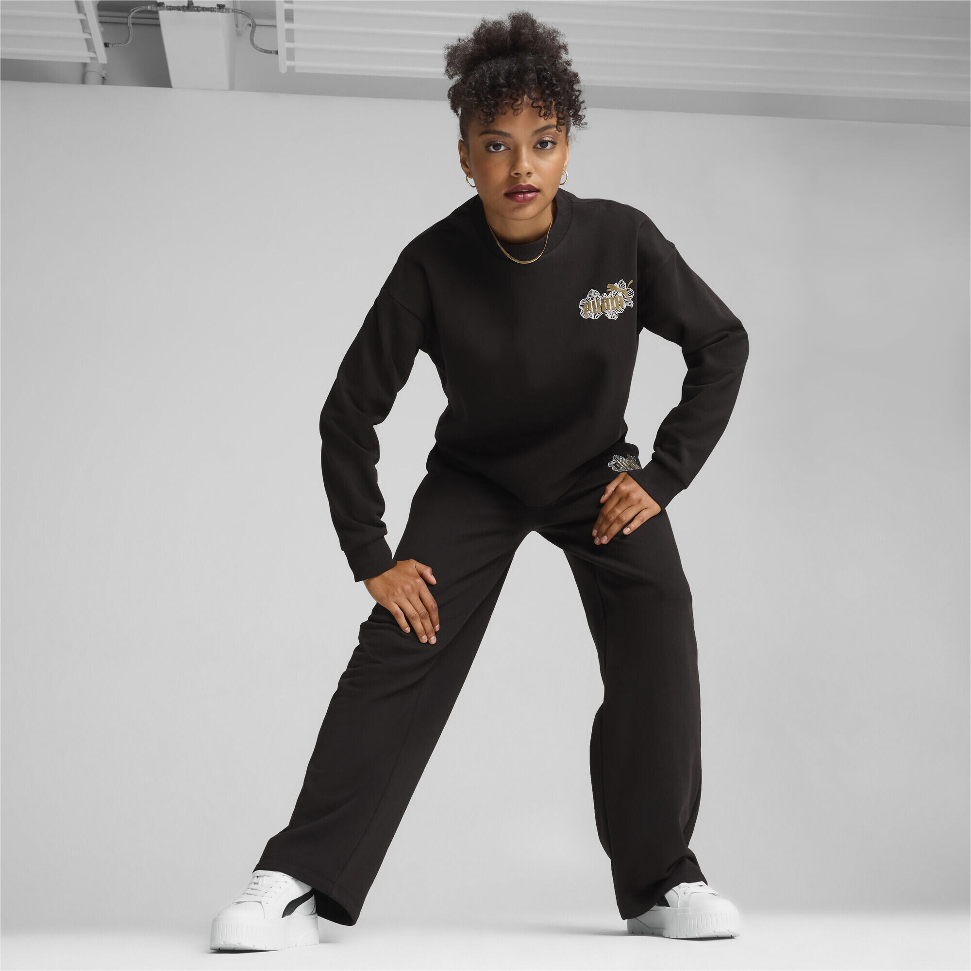 Sweat à col rond ESS+ CLASS ACT Femme PUMA Black 6/7
