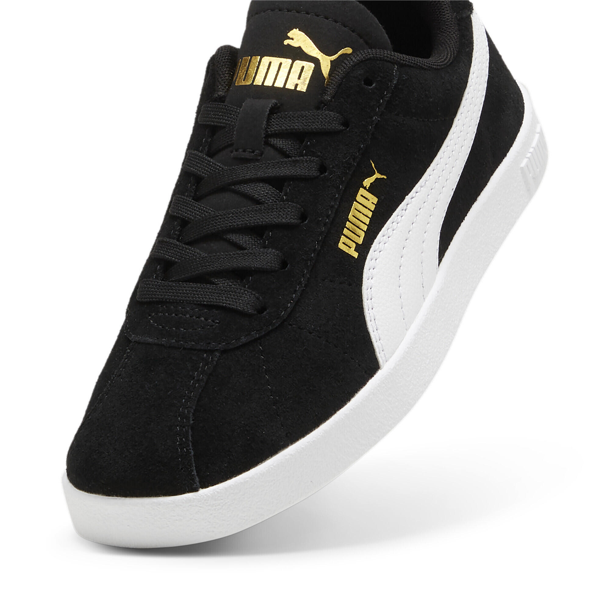 Baskets PUMA Club II Enfant et Adolescent PUMA Black White Gold 6/7