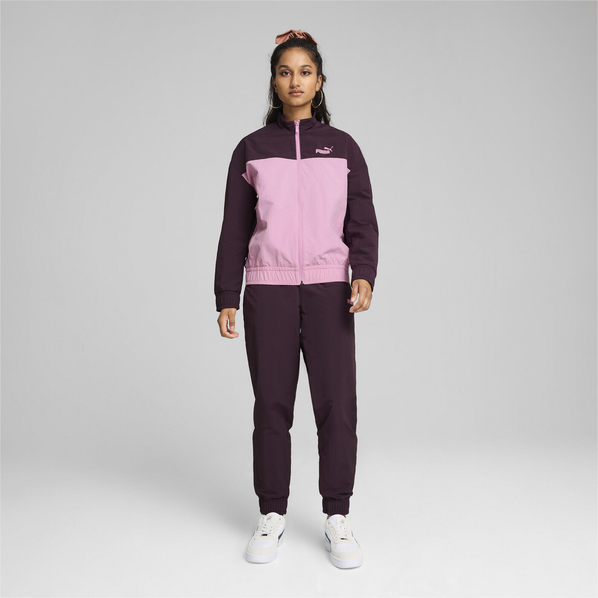 Trainingsanzug aus Webware Damen PUMA Midnight Plum Purple 2/7
