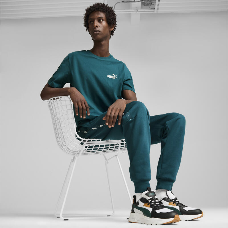 Camiseta Essentials+ Tape Hombre PUMA Cold Green