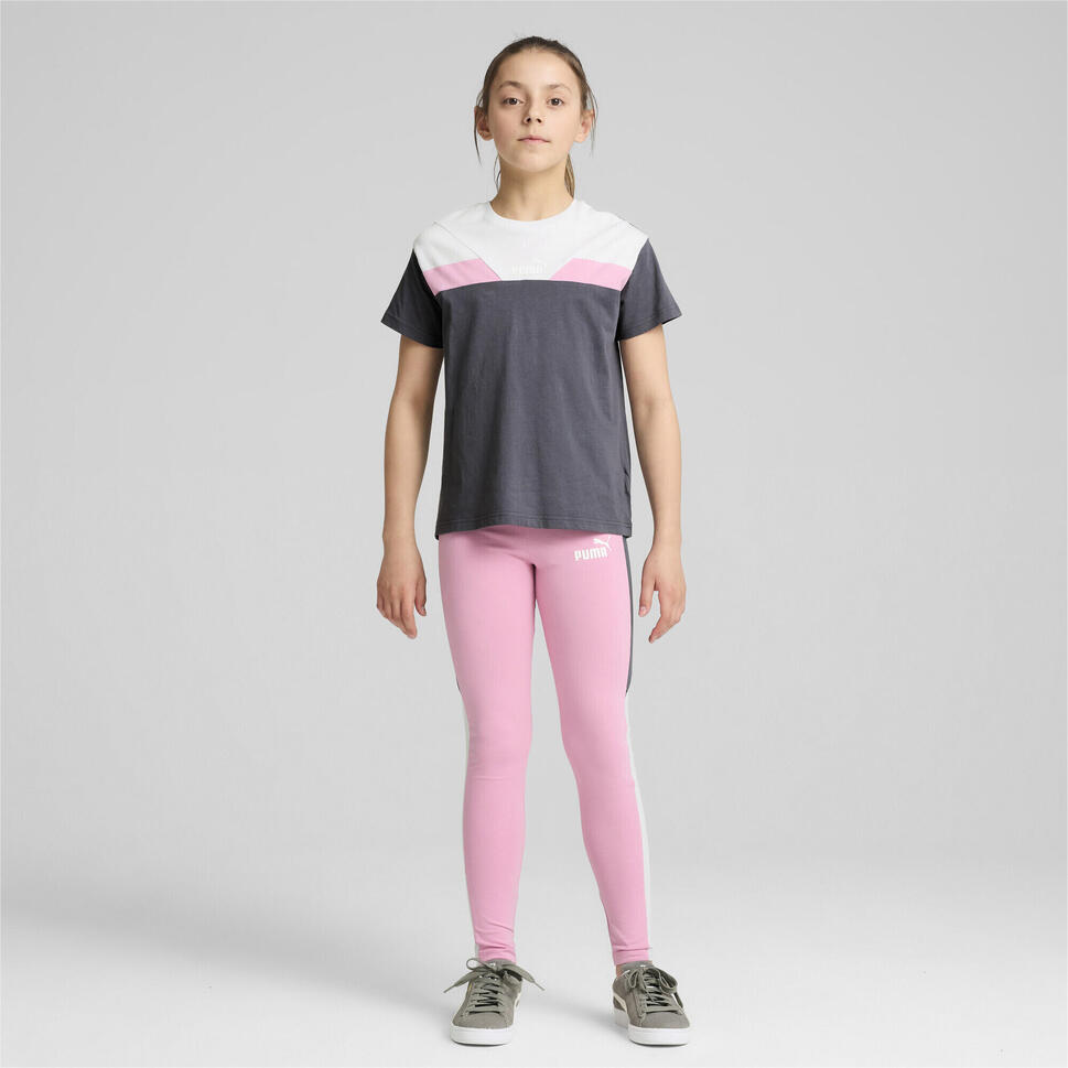 Młodzieżowa koszulka o luźnym kroju PUMA POWER PUMA Galactic Gray