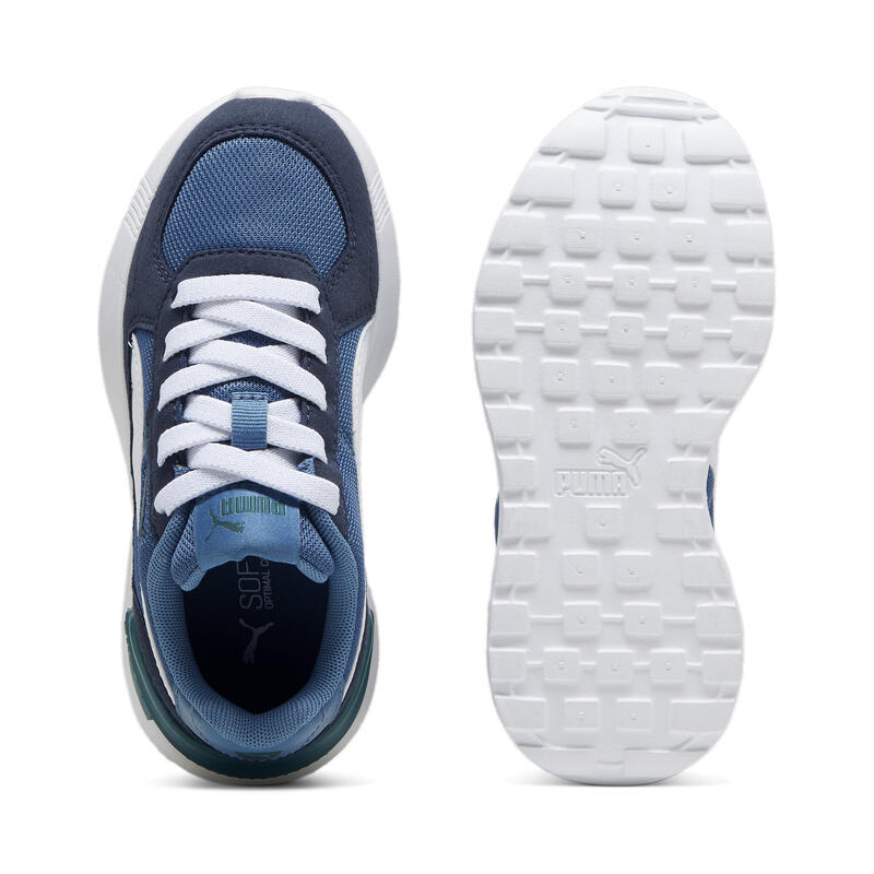 Graviton AC sneakers kinderen PUMA Blue Horizon White Club Navy Cold Green