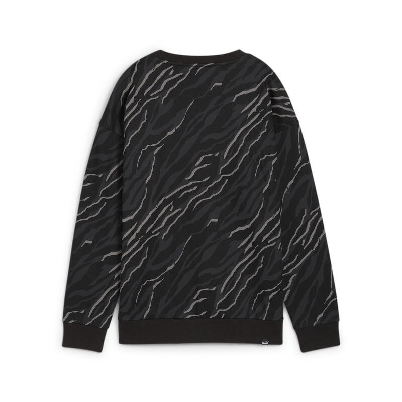 Sweat à imprimés et à col rond ESS+ ANIMAL Femme PUMA Black