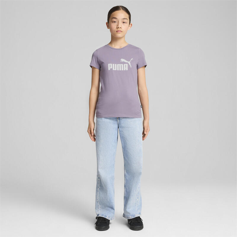 Essentials Logo T-Shirt Mädchen PUMA Pale Plum Purple