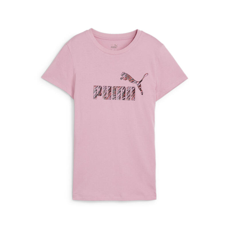 T-shirt ESS+ ANIMAL da donna PUMA Mauved Out Pink