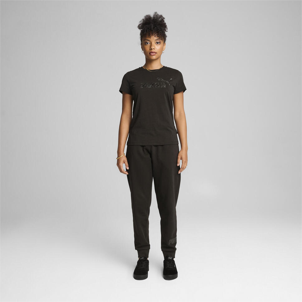Damskie spodnie ESS+ ANIMAL PUMA Black