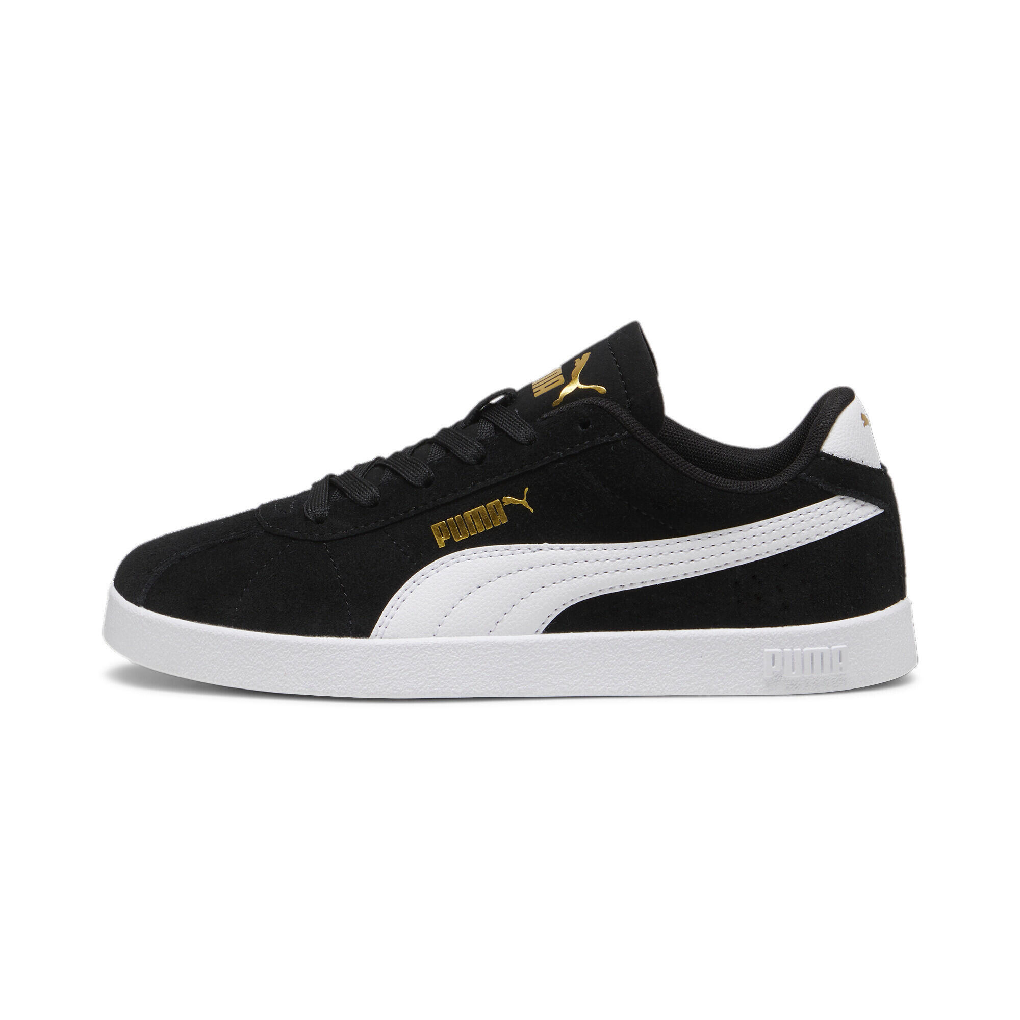 Baskets PUMA Club II Enfant et Adolescent PUMA Black White Gold 3/7