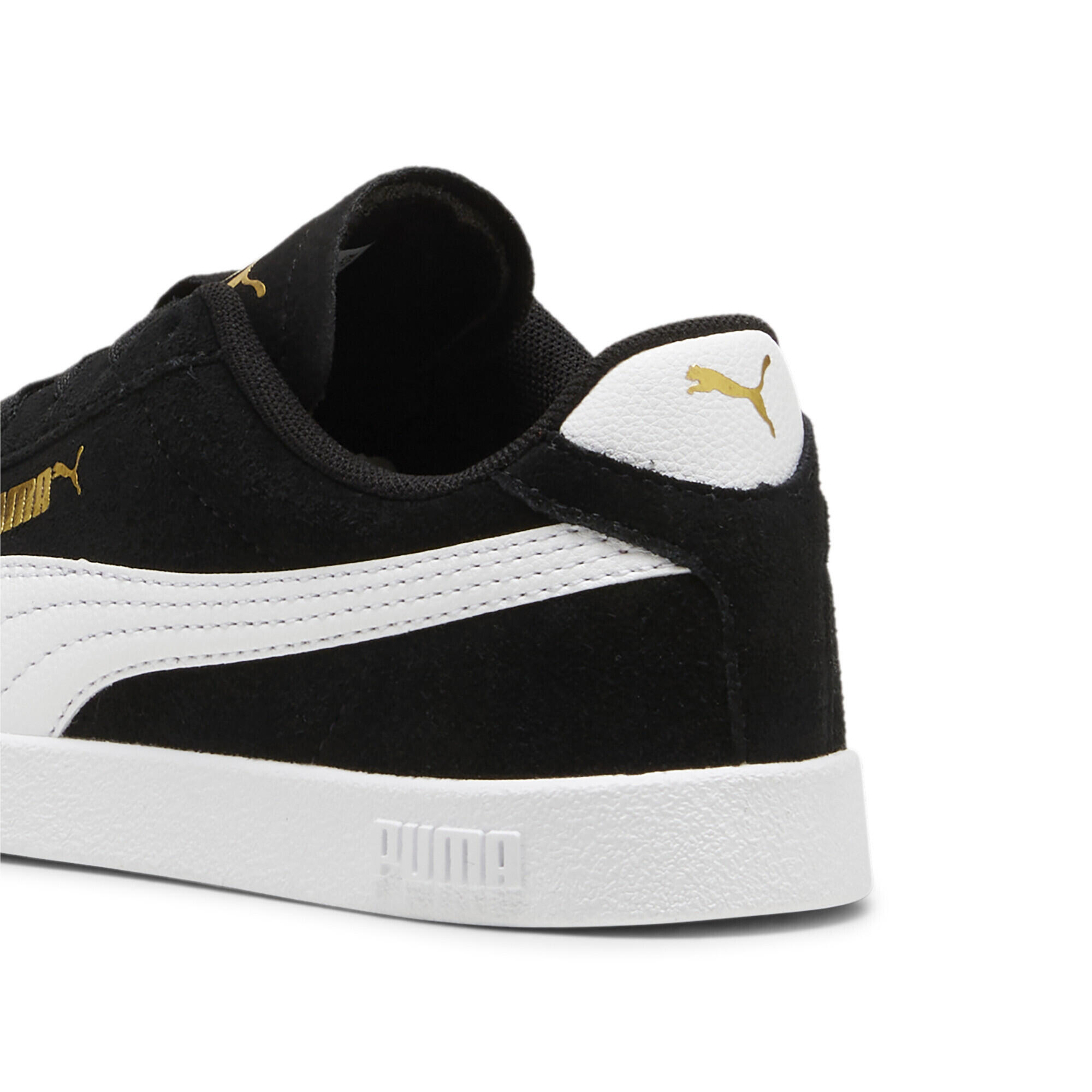 Baskets PUMA Club II Enfant et Adolescent PUMA Black White Gold 2/7