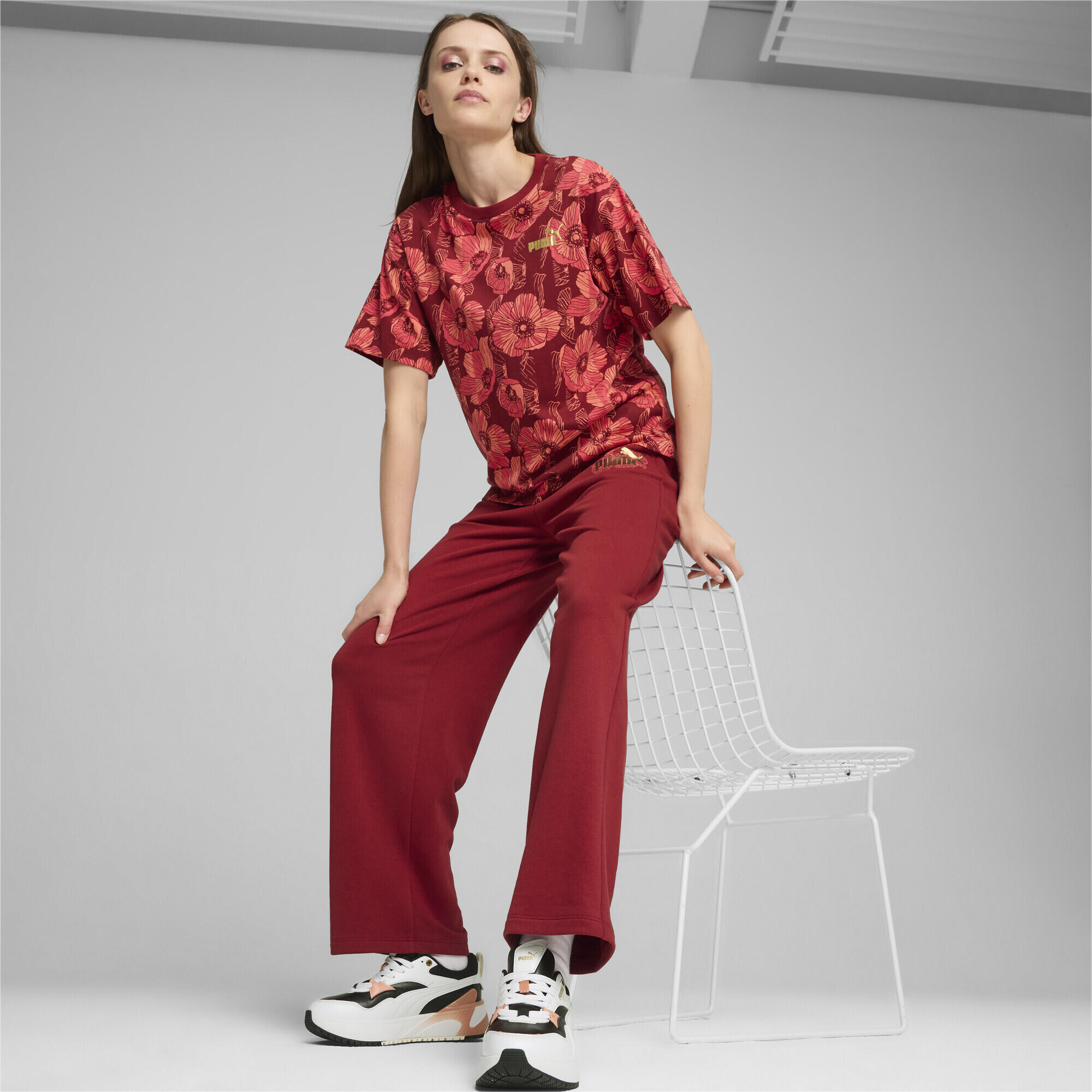 T-shirt à imprimés ESS+ CLASS ACT Femme PUMA Intense Red 6/7