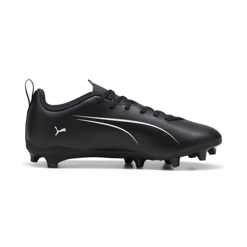 Ghete fotbal tineret suprafață texturată Ultra 5 Play Fg/Ag, negru PUMA