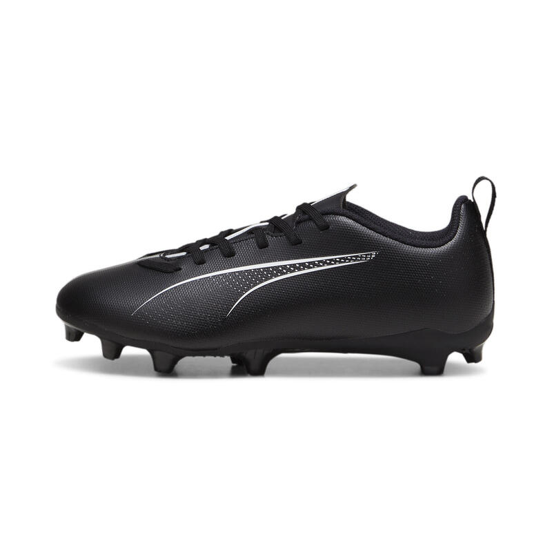 Ghete fotbal tineret suprafață texturată Ultra 5 Play Fg/Ag, negru PUMA