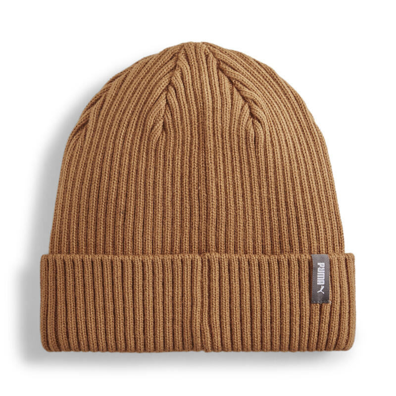 Klassieke beanie met omslag PUMA Caramel Latte Beige