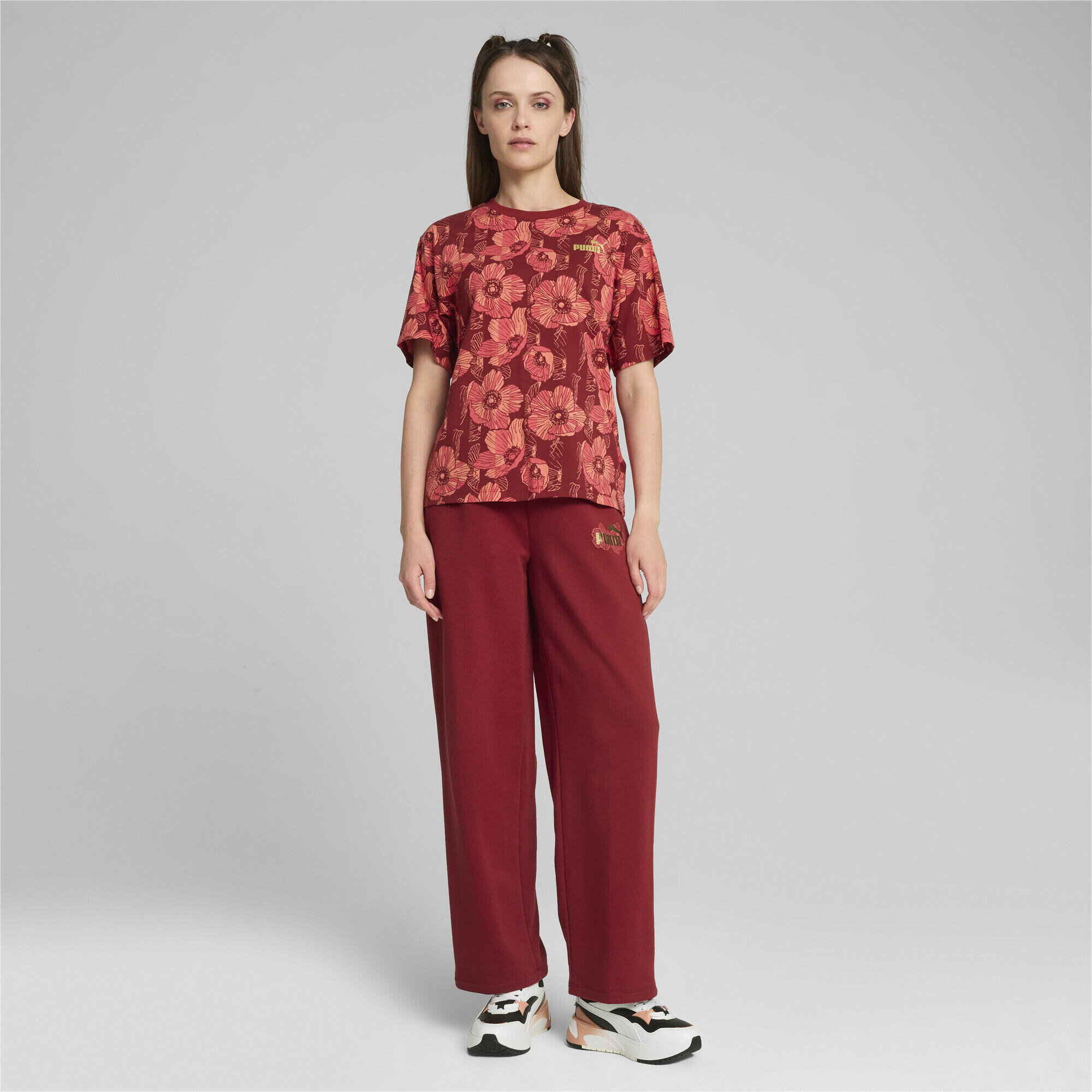 T-shirt à imprimés ESS+ CLASS ACT Femme PUMA Intense Red 3/7