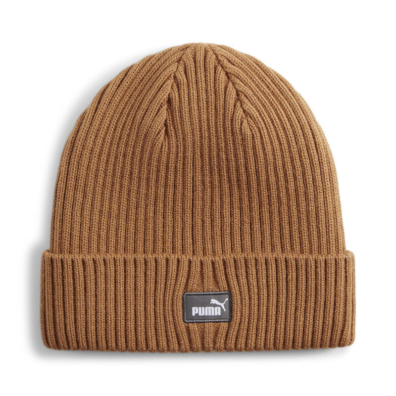 Klassieke beanie met omslag PUMA Caramel Latte Beige