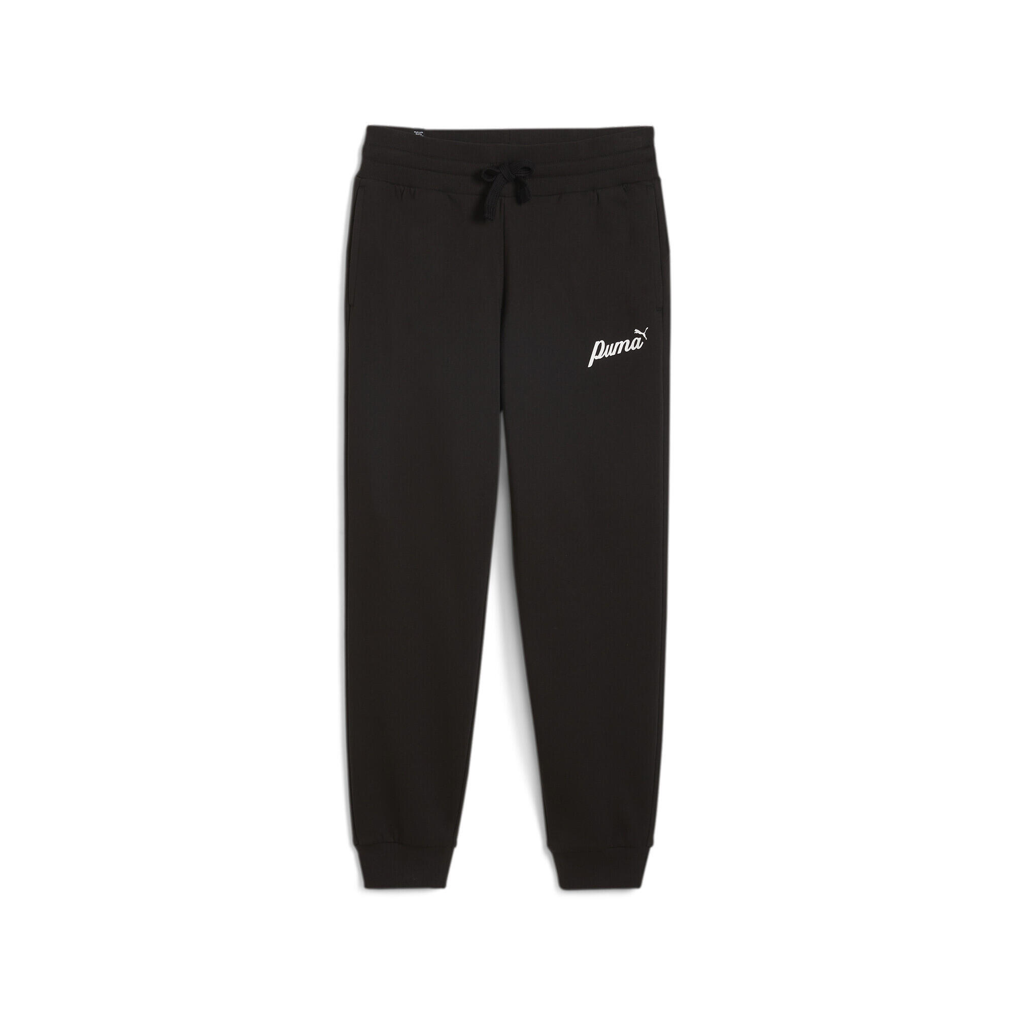 ESS+ Script Pants Mulher PUMA Black Gold Foil