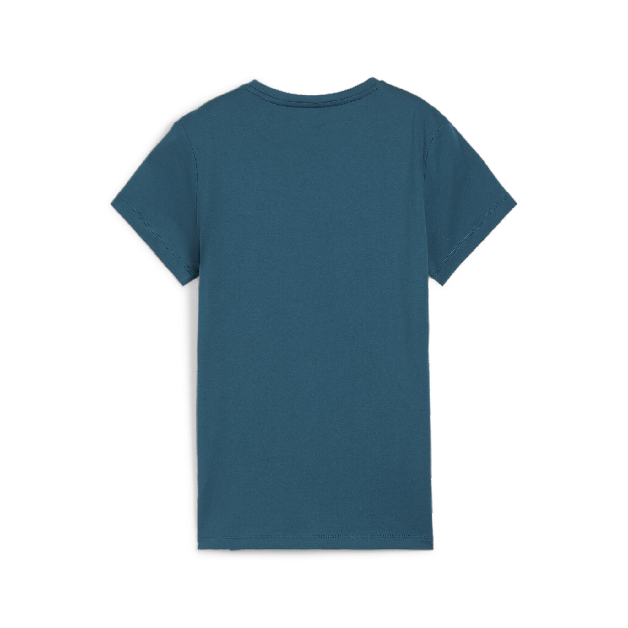 Essentials Logo T-Shirt Damen PUMA Cold Green 7/7